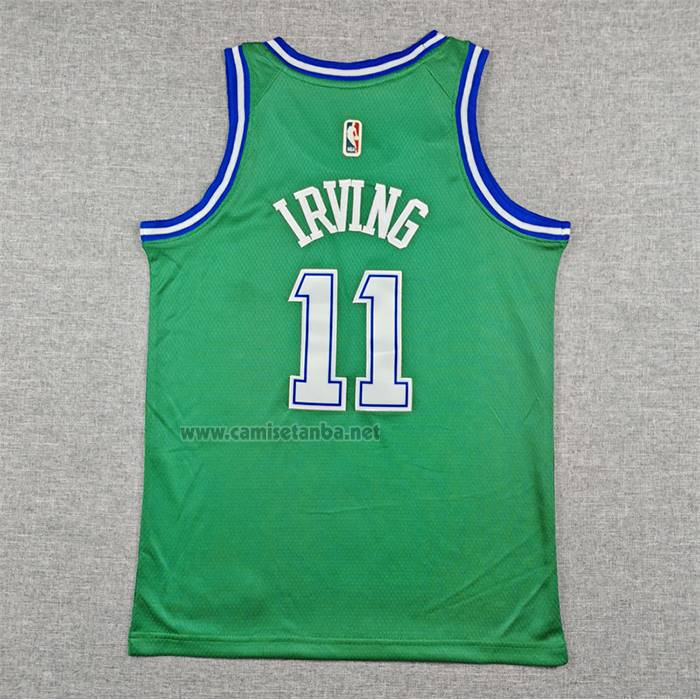 Camiseta Nino Dallas Mavericks Kyrie Irving NO 11 Classic 2025-26 Verde